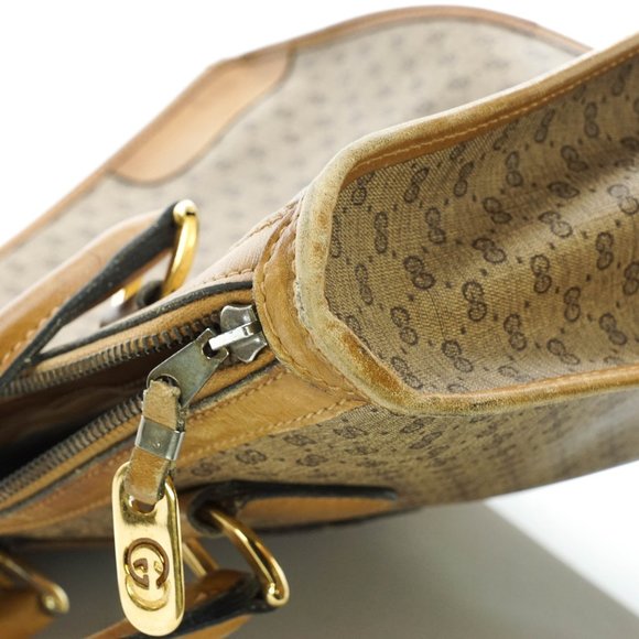 Auth Gucci Micro Gg Hand Bag Brown #15988V12 - Picture 12 of 14